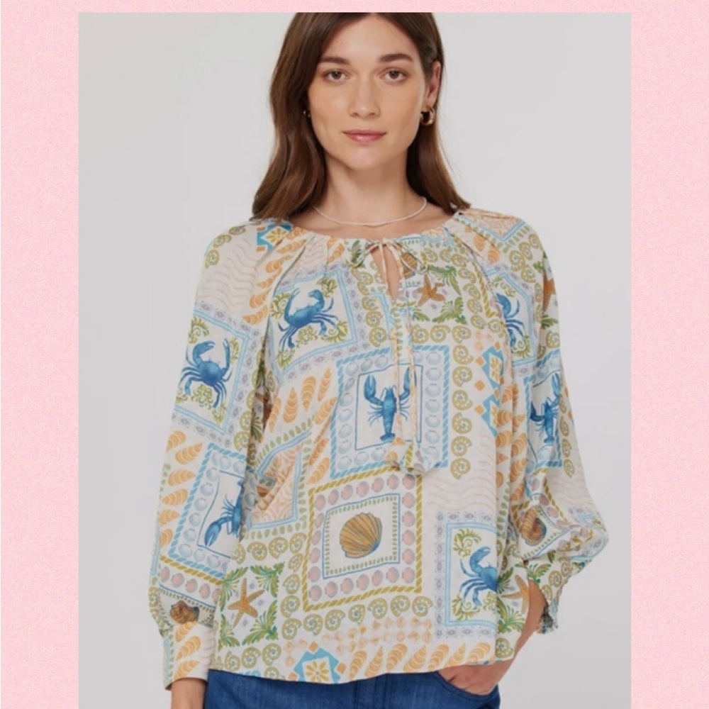 💖Current Air Patchwork Printed Blouse💖